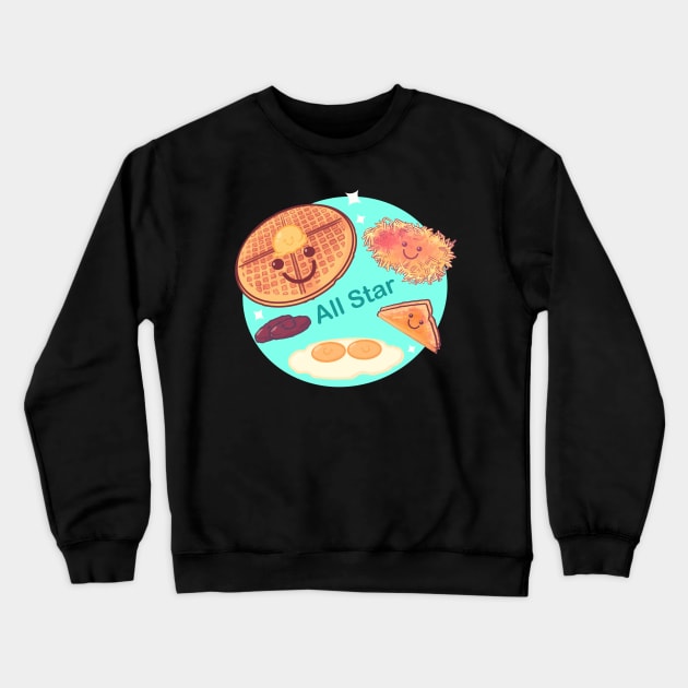 All Star Breakfast Crewneck Sweatshirt by LVBart